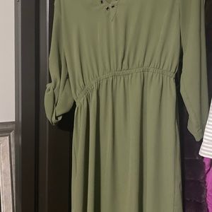 Olive green Dress